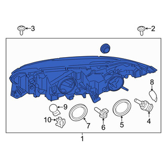 Ford OE - Front Left Headlight Assembly