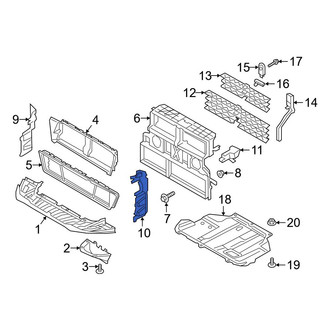 Ford OE - Front Left Lower Radiator Support Baffle