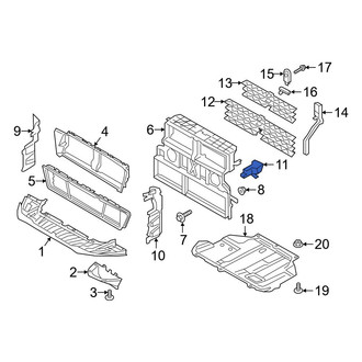 Ford OE - Front Left Upper Radiator Support Baffle