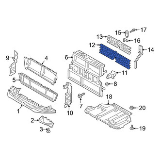 Ford OE - Front Radiator Support Air Deflector