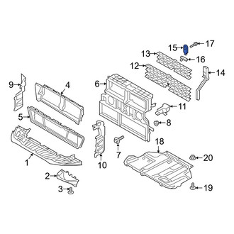 Ford OE - Front Radiator Support Air Deflector Actuator