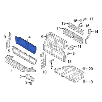 Ford OE - Front Upper Outer Radiator Support Air Duct