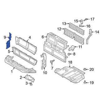 Ford OE - Front Right Lower Radiator Support Baffle