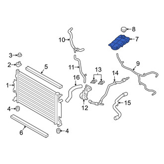 Ford OE - Engine Coolant Reservoir