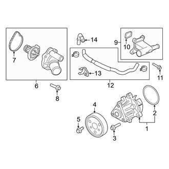Ford OE - Cooling - Water Pump (2.0L)