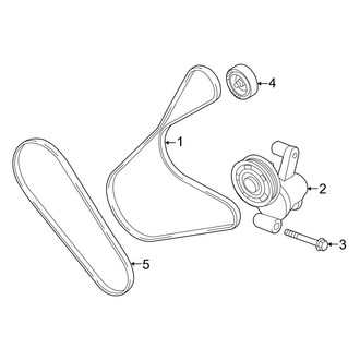 Ford OE - Cooling - Belts & Pulleys (2.5L)