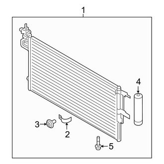 Ford OE - Air Conditioner & Heater - Condenser (2.5L)