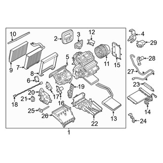 Ford OE - Air Conditioner & Heater - Front Evaporator