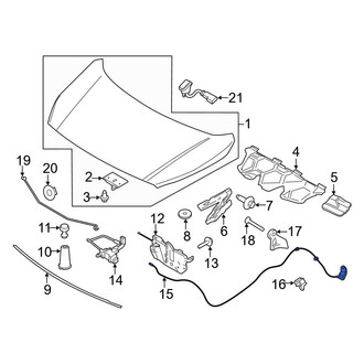 Ford OE - Front Hood Release Cable