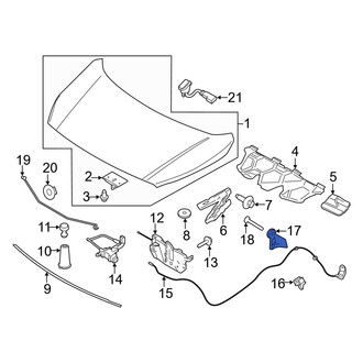 Ford OE - Front Hood Release Handle