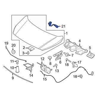 Ford OE - Front Windshield Washer Nozzle