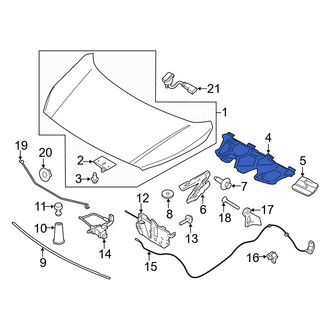 Ford OE - Front Hood Insulation Pad