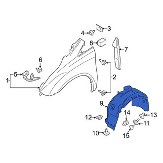 Ford OE - Front Right Fender Splash Shield