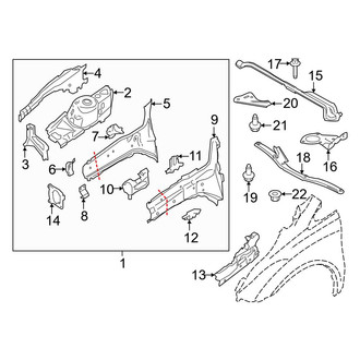Ford OE - Fender - Structural Components & Rails