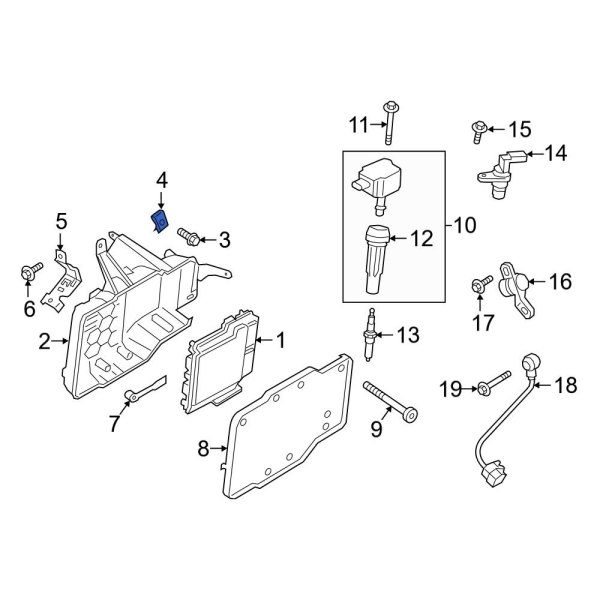 Engine Control Module (ECM) Nut