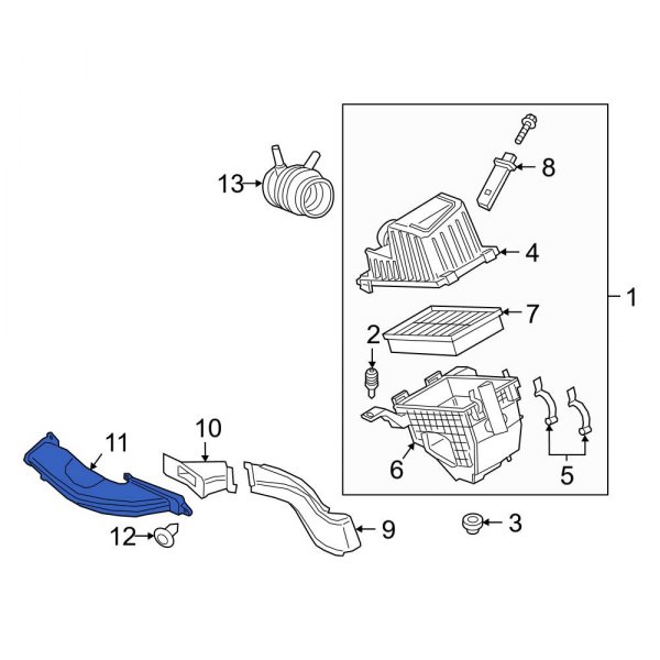 Engine Air Intake Hose