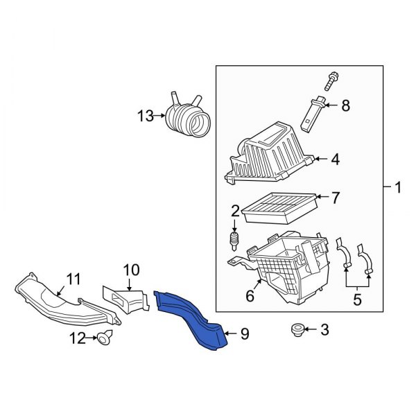 Engine Air Intake Hose