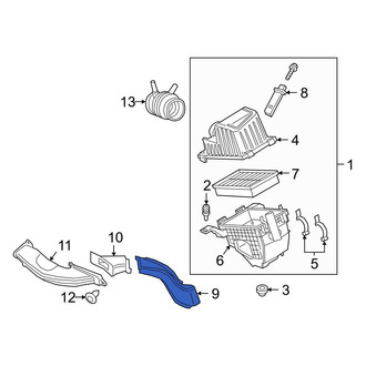 Ford OE - Rear Engine Air Intake Hose