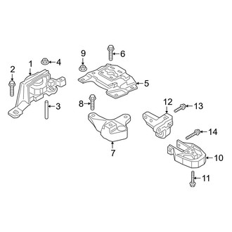 Ford OE - Engine / Transaxle - Engine & Transmission Mounting (2.0L)