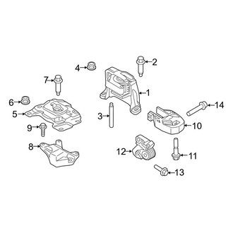 Ford OE - Engine / Transaxle - Engine & Transmission Mounting (2.5L)