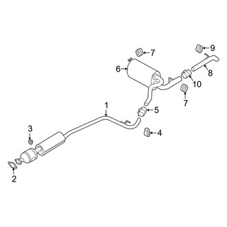 Ford OE - Exhaust System - Exhaust Components (2.0L)
