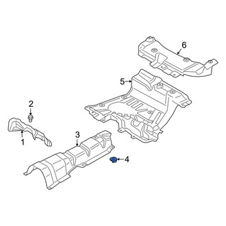 Ford OE - Floor Pan Splash Shield Nut