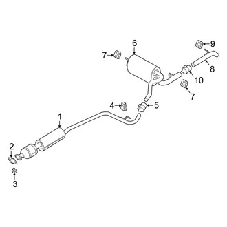 Ford OE - Exhaust System - Exhaust Components (2.5L)