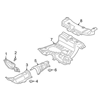 Ford OE - Exhaust System - Heat Shields (2.5L)