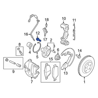 Ford OE - Disc Brake Caliper Anchor Plate Bolt