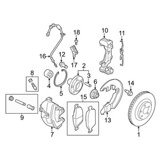 Ford OE - Front Suspension - Brake Components