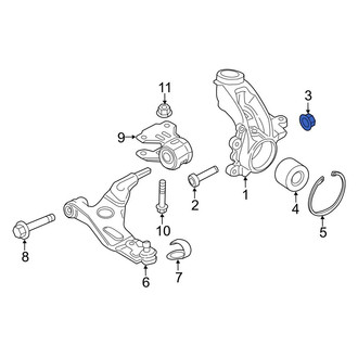 Ford OE - Outer Steering Tie Rod Nut