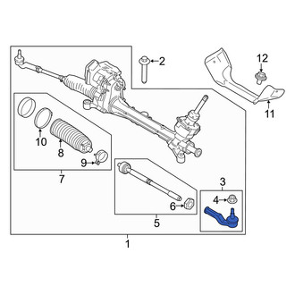 Ford OE - Inner Steering Tie Rod End