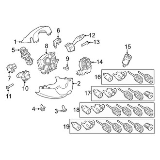 Ford OE - Steering Column - Shroud, Switches & Levers