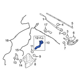 Ford OE - Front Washer Fluid Reservoir Filler Pipe