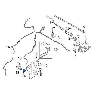 Ford OE - Windshield Washer Pump Grommet