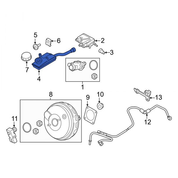 Brake Master Cylinder Reservoir