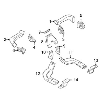 Ford OE - Instrument Panel - Ducts (Front)