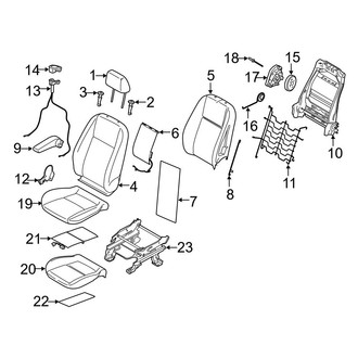 Ford OE - Seats & Tracks - Front Seat Components (Driver Side)