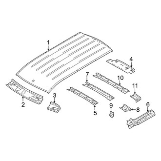 Ford OE - Roof & Components (W/O Panoramic), (Mini Passenger Van 104.8" Wheelbase)