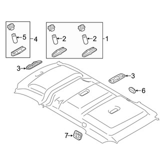 Ford OE - Roof - Overhead Lamps (Mini Passenger Van 104.8" Wheelbase)