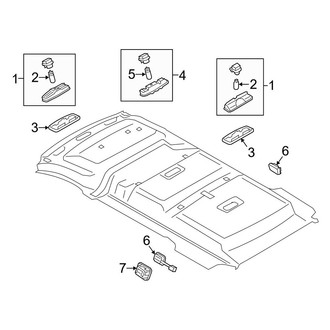Ford OE - Roof - Overhead Lamps (Mini Cargo Van 120.6" Wheelbase)