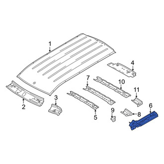 Ford OE - Right Roof Side Rail