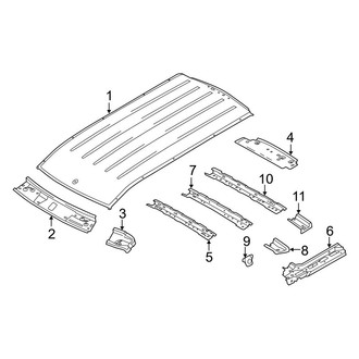 Ford OE - Roof & Components (W/O Panoramic), (Mini Passenger Van 120.6" Wheelbase)