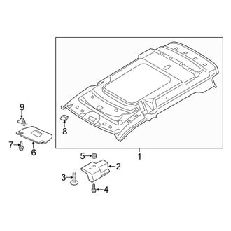 Ford OE - Roof - Interior Trim (With Panoramic), (Mini Passenger Van 120.6" Wheelbase)
