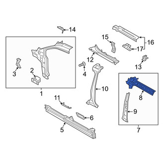 Ford OE - Left Roof Luggage Carrier Side Rail