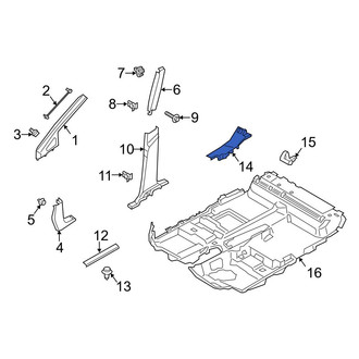 Ford OE - Rear Right Door Sill Plate