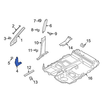 Ford OE - Front Right Kick Panel Trim