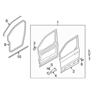 Ford OE - Front Door - Door & Components