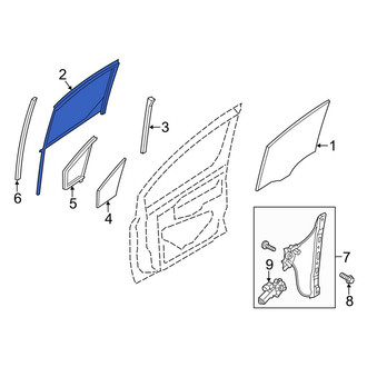 Ford OE - Front Right Window Channel