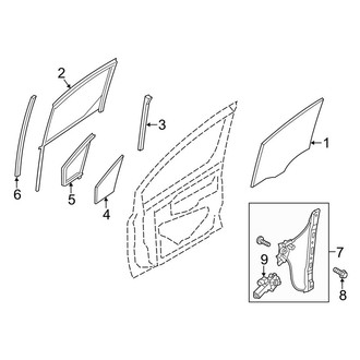 Ford OE - Front Door - Glass & Hardware (XL / XLT)